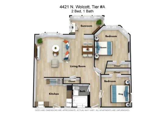 [Wolcott2] [4421-A Tier] [2Bed] [NoMeas]
