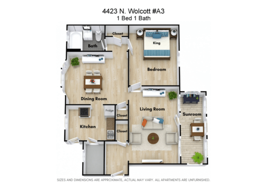 [Wolcott2] [4423-A3] [1Bed] [NoMeas]